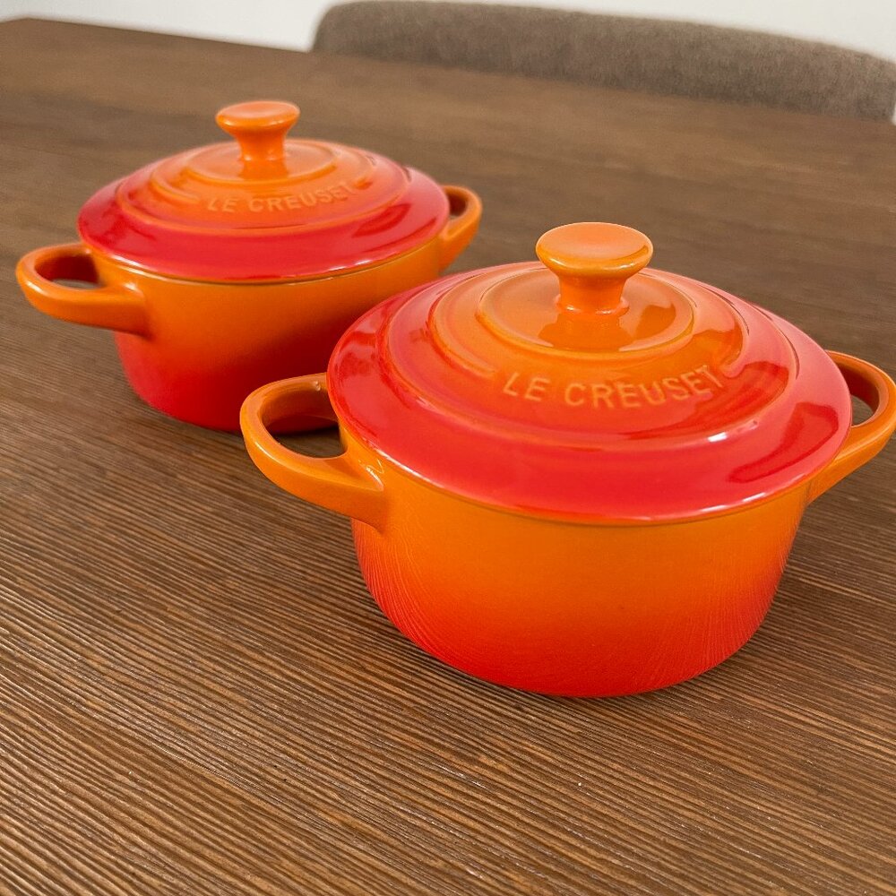 Le Creuset Mini Cocottes - Flame, Set of 2
